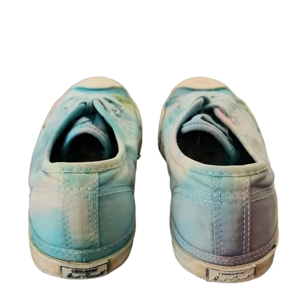 CONVERSE Jack Purcell Mermaid Tie Dye Sneakers Womens 7 Mens 5 Custom OOAK Beach